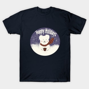 Happy Holidays Bear T-Shirt